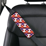 Boomerang Pattern Background Car Seat Belt Cover