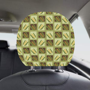 Corn Pattern Print Design 02 Car Headrest Cover