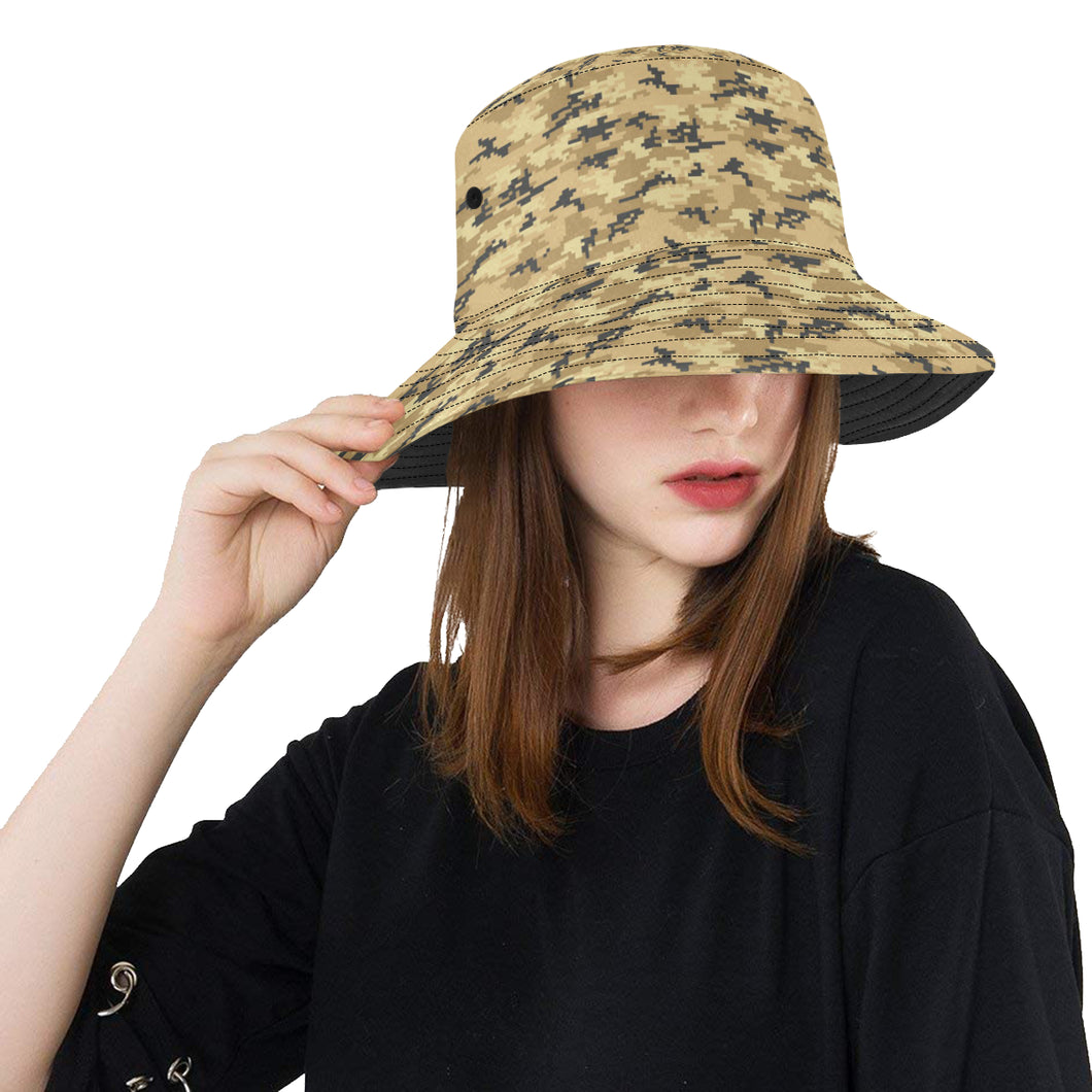 Sand Camo Camouflage Pattern Unisex Bucket Hat
