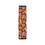 Coffee Bean Pattern Background Car Seat Belt Cover