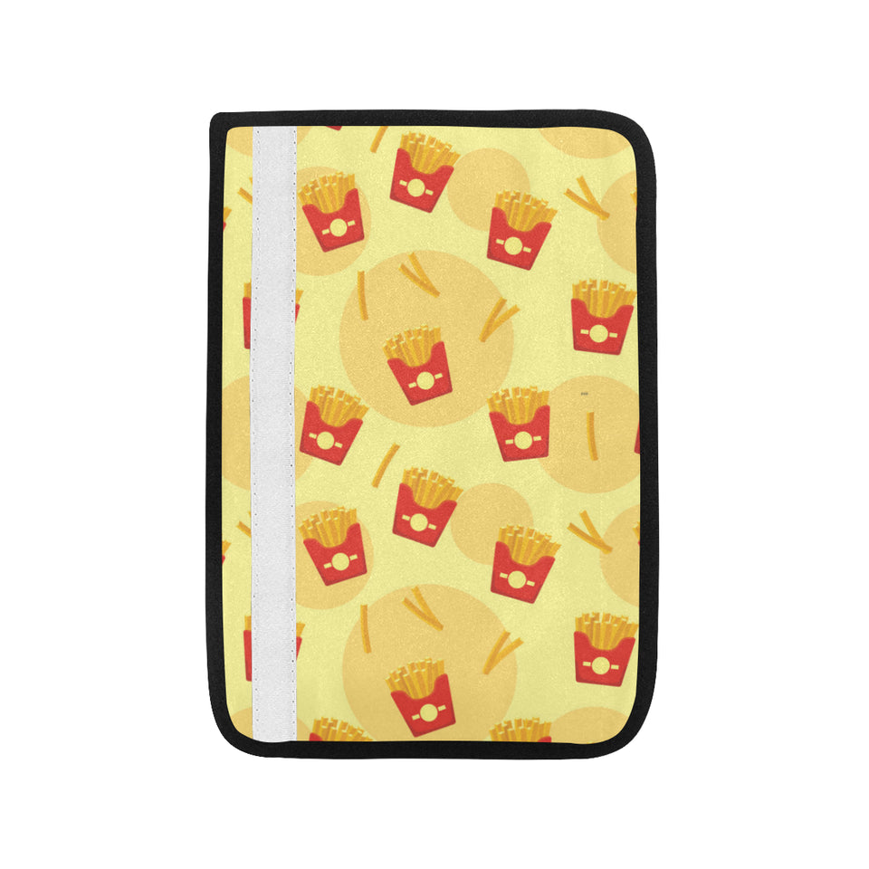 French Fries Pattern Background Car Seat Belt Cover