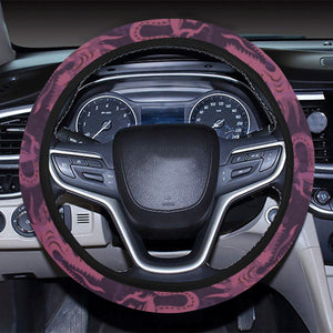 Dragon Pattern Purple 2 Steering Wheel Cover with Elastic Edge