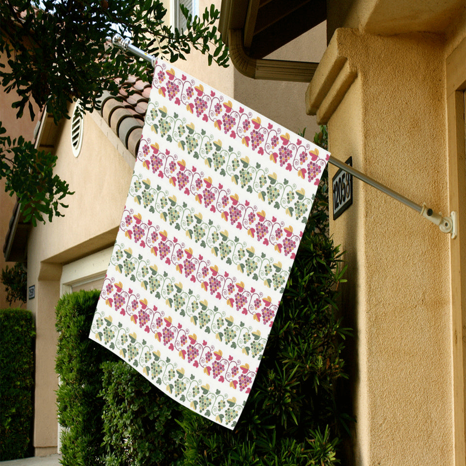 Grape Grahpic Decorative Pattern House Flag Garden Flag