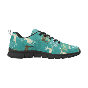 Deer Pattern Men's Sneakers Black