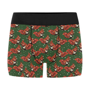 Squirrel Pattern Print Design 03 Men's All Over Print Boxer Briefs Men's Underwear