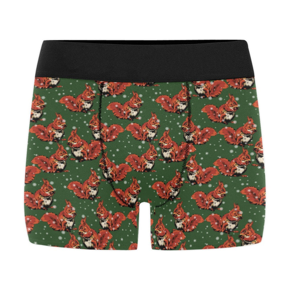 Squirrel Pattern Print Design 03 Men's All Over Print Boxer Briefs Men's Underwear