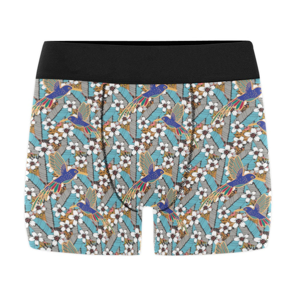 Hummingbird Pattern Print Design 02 Men's All Over Print Boxer Briefs Men's Underwear