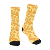 Potato Chips Pattern Print Design 04 Crew Socks