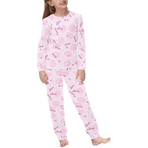 Tennis Pattern Print Design 02 Kids' Boys' Girls' All Over Print Pajama Set