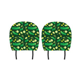 Cucumber Pattern Background Car Headrest Cover