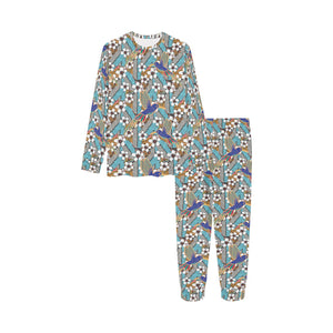 Hummingbird Pattern Print Design 02 Kids' Boys' Girls' All Over Print Pajama Set