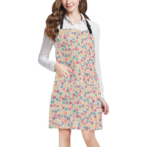 Colorful Coffee Bean Pattern Adjustable Apron