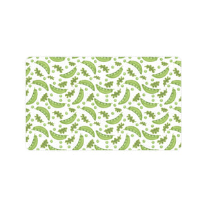 Green Peas Pattern Print Design 02 Doormat