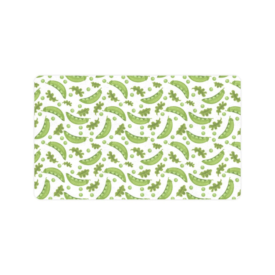 Green Peas Pattern Print Design 02 Doormat