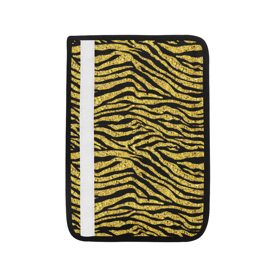 Gold Bengal Tiger Pattern Car Seat Belt Cover