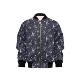 Swallow Pattern Print Design 02 Kids' Boys' Girls' Bomber Jacket