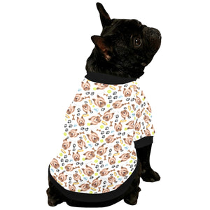 Yorkshire Terrier Pattern Print Design 05 All Over Print Pet Dog Round Neck Fuzzy Shirt