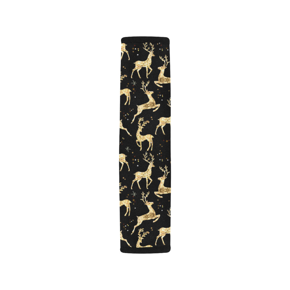 Gold Deer Pattern Car Seat Belt Cover