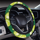 Tennis Pattern Print Design 04 Car Steering Wheel Cover