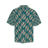 Greyhound Pattern Print Design 05 Men's All Over Print Hawaiian Shirt (Model T58)