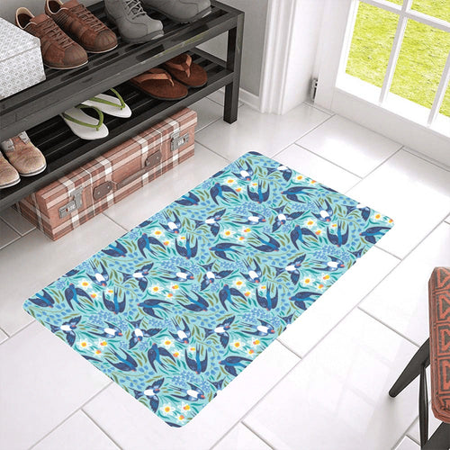 Swallow Pattern Print Design 05 Doormat