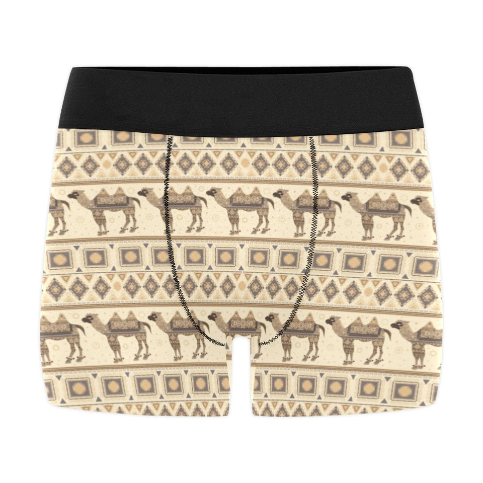 Traditional Camel Pattern Ethnic Motifs Men's All Over Print Boxer Briefs Men's Underwear