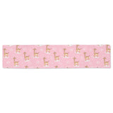 Giraffe Pattern Print Design 01 Table Runner