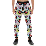 Panda Cute Heart Pattern Unisex Casual Sweatpants