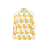 Duck Pattern Print Design 05 Women's Long Sleeve Polo Shirt