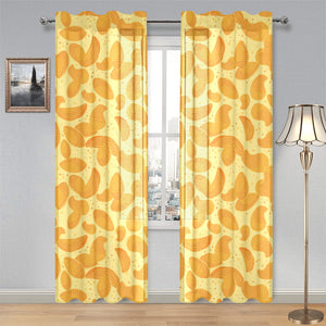 Potato Chips Pattern Print Design 04 Gauze Curtain