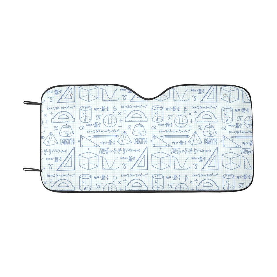 Math Pattern Print Design 03 Car Sun Shade