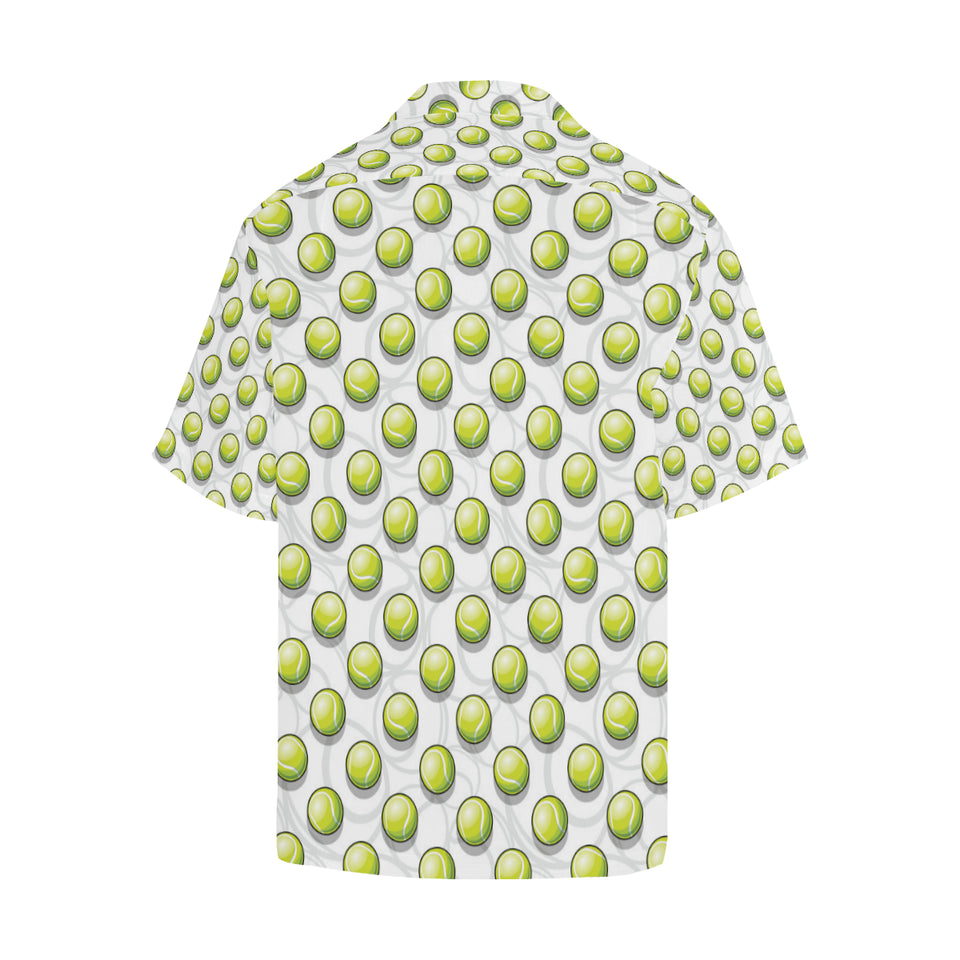 Tennis Pattern Print Design 05 Men's All Over Print Hawaiian Shirt (Model T58)