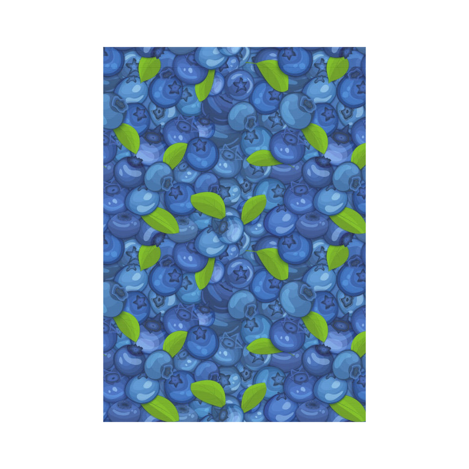 Blueberry Pattern Background House Flag Garden Flag