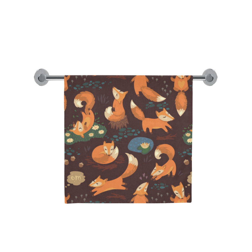 Fox Pattern Bath Towel