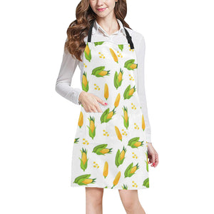 Corn Pattern Print Design 01 Adjustable Apron