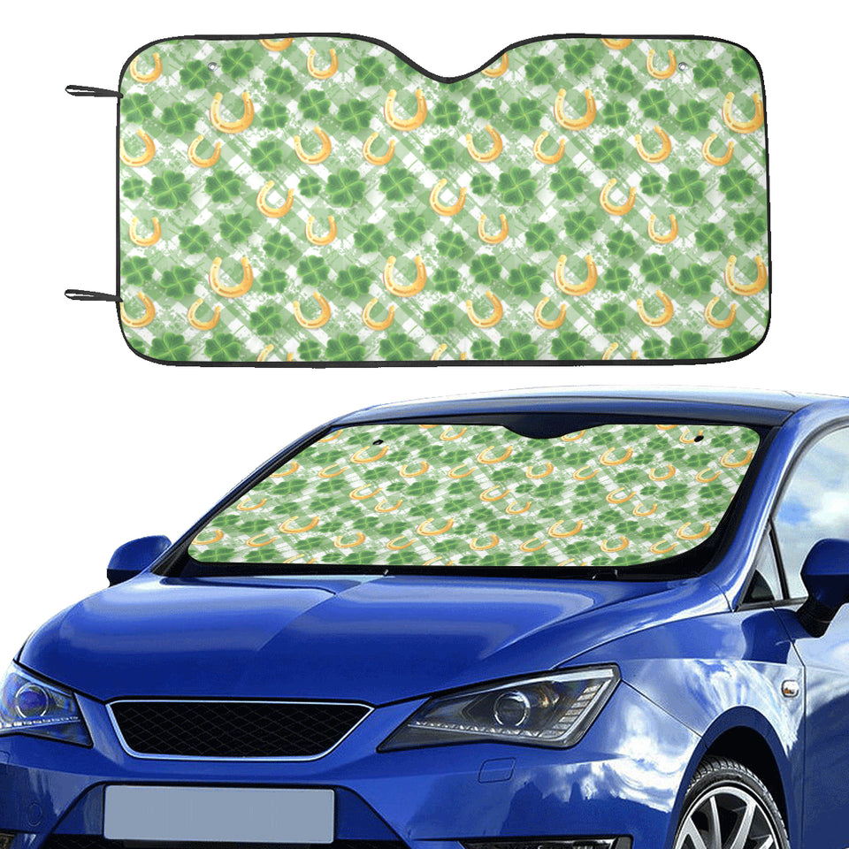 Horseshoes Pattern Print Design 05 Car Sun Shade