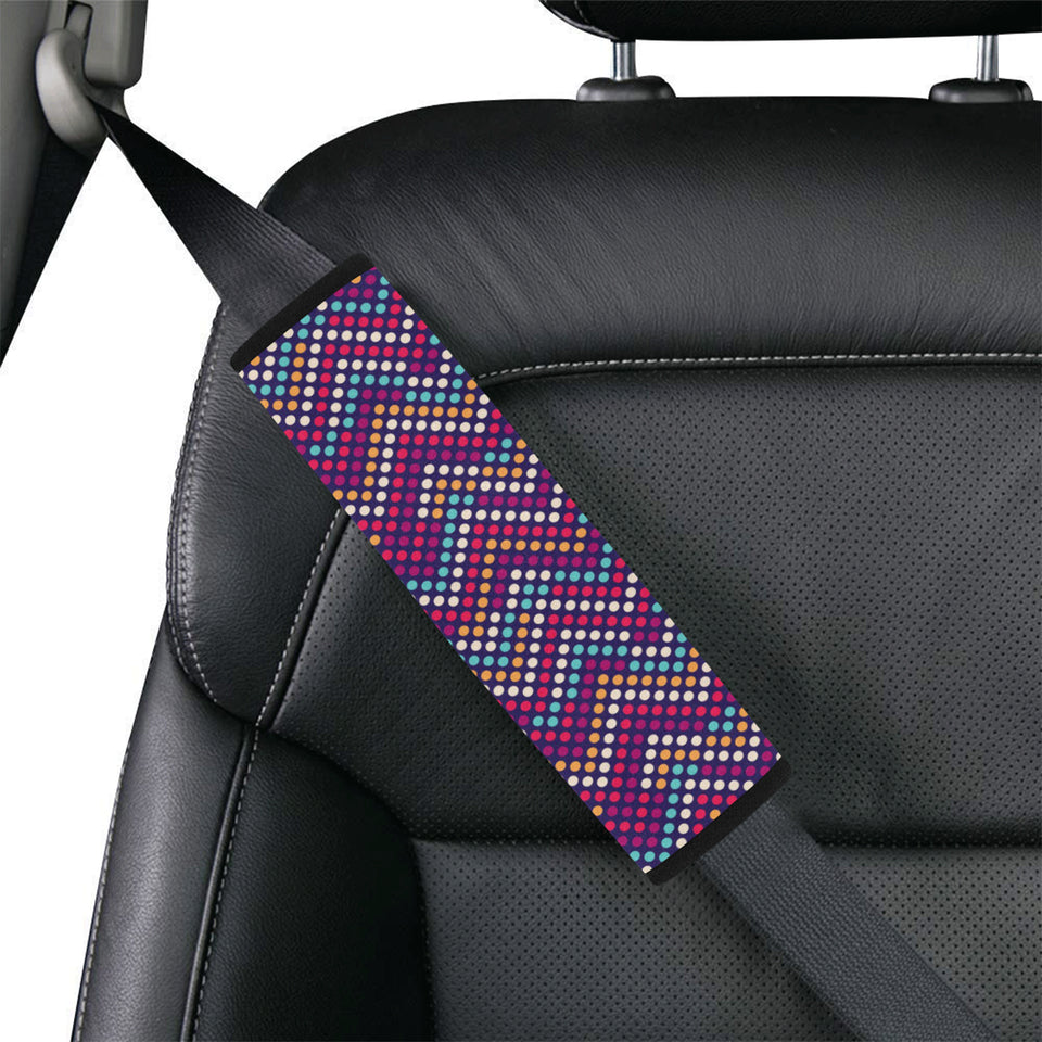 Zigzag Chevron Pokka Dot Aboriginal Pattern Car Seat Belt Cover