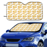 Pancake Pattern Print Design 05 Car Sun Shade