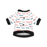 Sun Glasses Pattern Print Design 02 All Over Print Pet Dog Round Neck Fuzzy Shirt