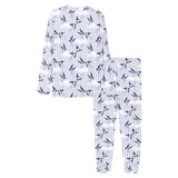 Swallow Pattern Print Design 03 Women's All Over Print Pajama Set