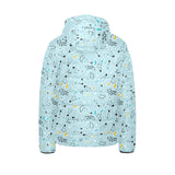 Greyhound Pattern Print Design 03 Kids' Boys' Girls' Padded Hooded Jacket