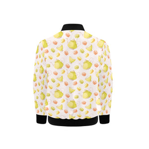 Tea pots Pattern Print Design 03 Kids' Boys' Girls' Bomber Jacket