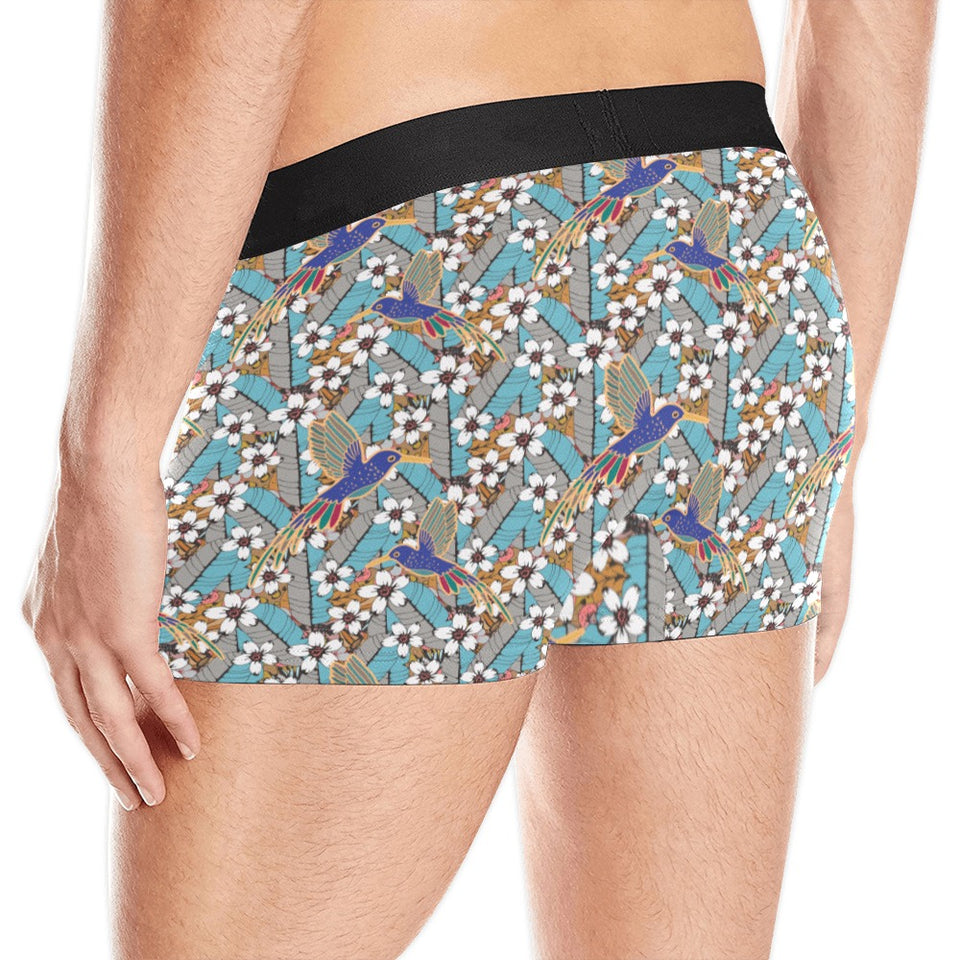 Hummingbird Pattern Print Design 02 Men's All Over Print Boxer Briefs Men's Underwear