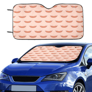 Sausage Pattern Print Design 01 Car Sun Shade