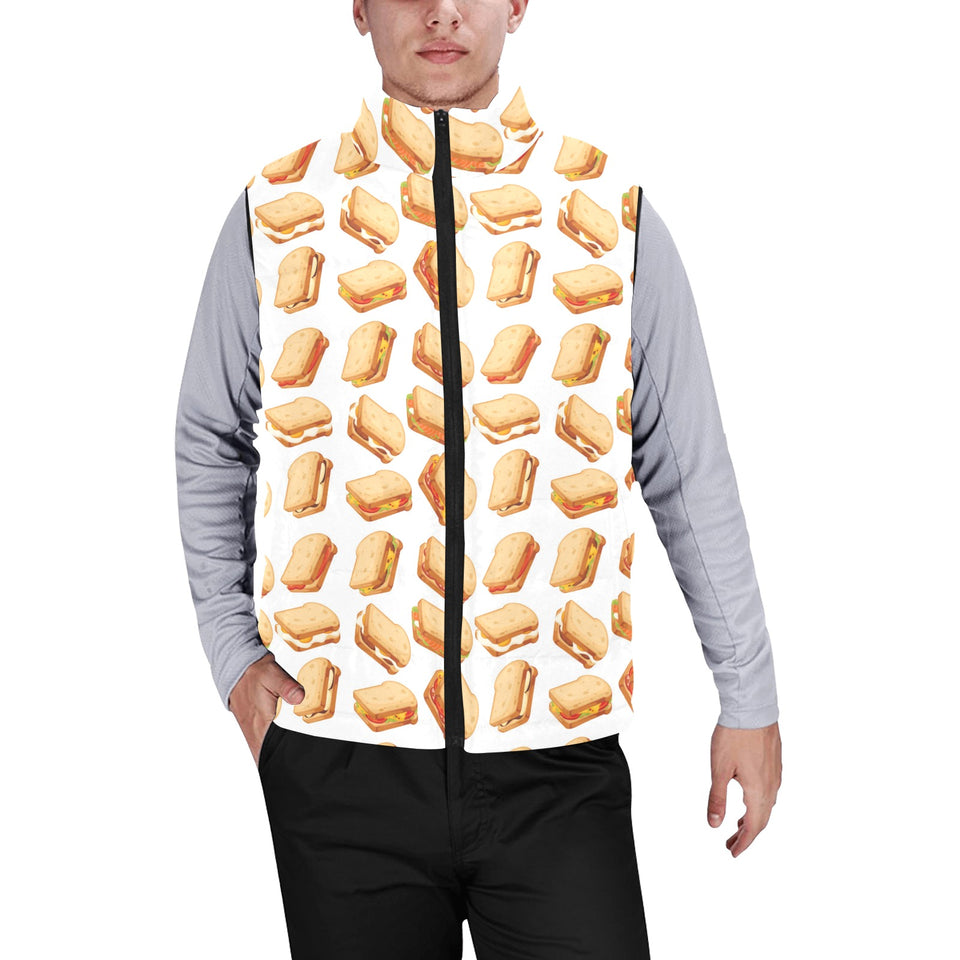 Sandwich Pattern Print Design 01 Men's Padded Vest