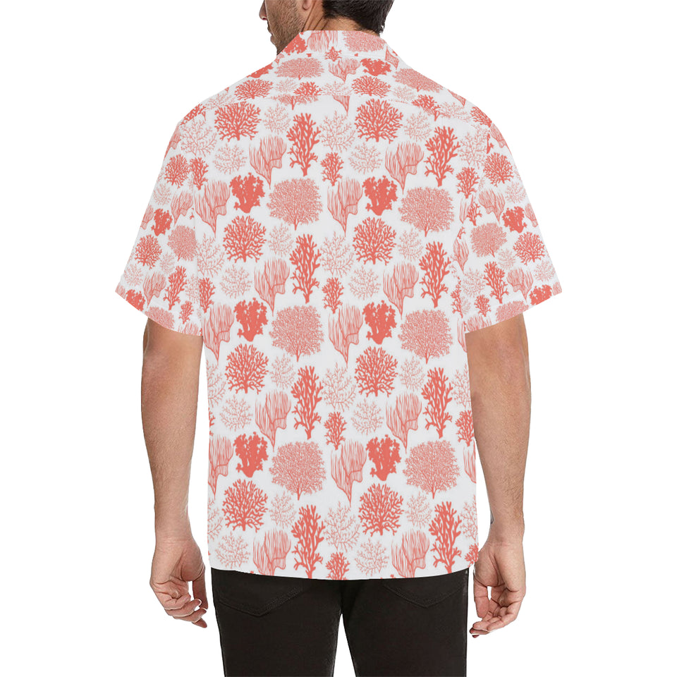 Coral Reef Pattern Print Design 05 Men's All Over Print Hawaiian Shirt (Model T58)