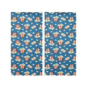 Popcorn Pattern Print Design 03 Gauze Curtain