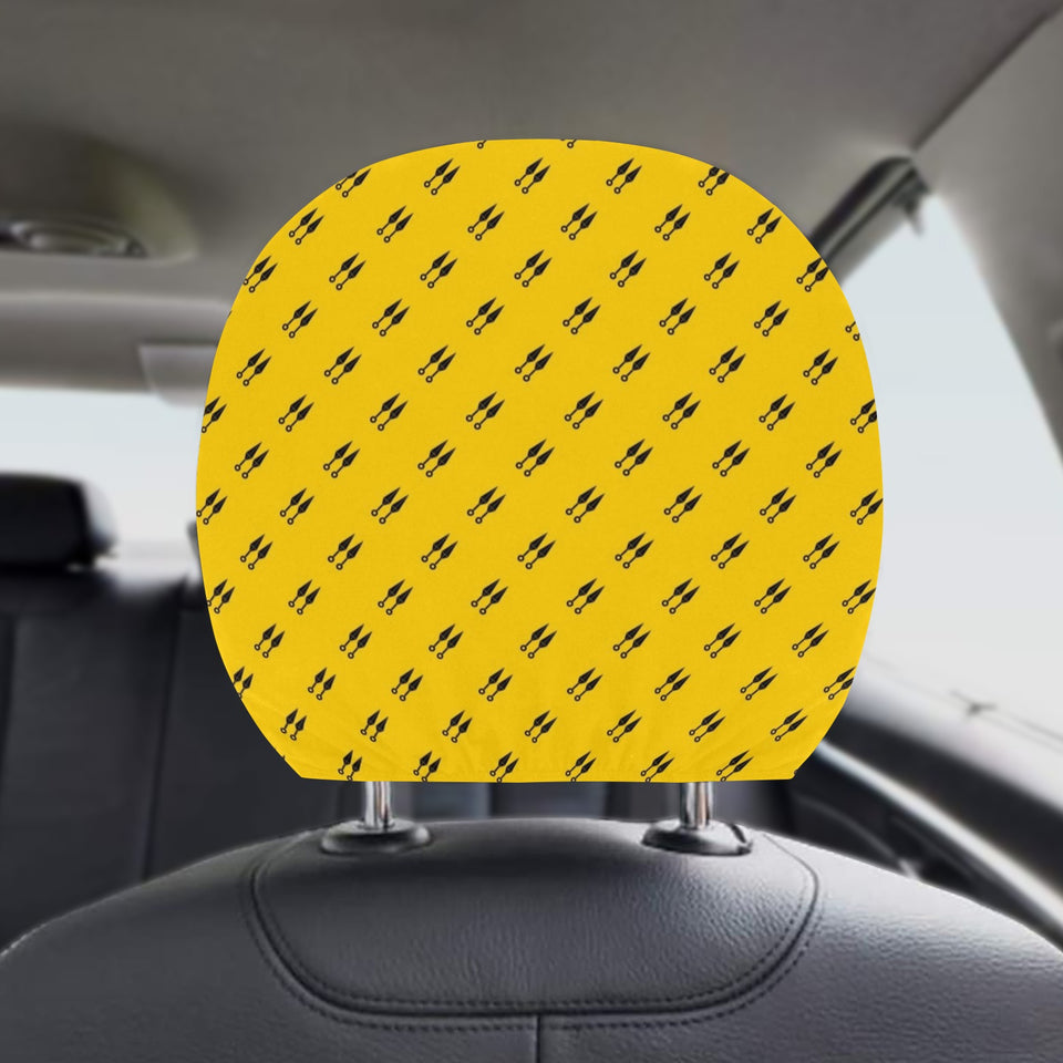 Ninja Weapon Pattern Car Headrest Cover