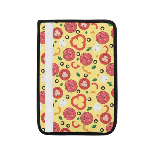 Pizza Tomato Salami Texture Pattern Car Seat Belt Cover