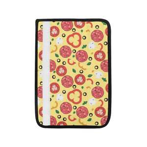 Pizza Tomato Salami Texture Pattern Car Seat Belt Cover